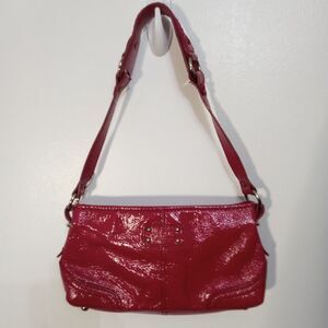 *SPRING CLEARANCE* THE SAK Shiny Pink Leather Medium Shoulder Handbag Purse